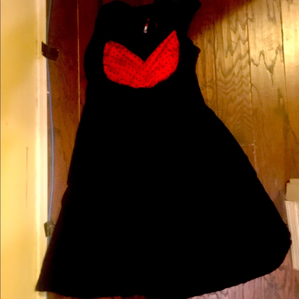 Torrid Rockabilly Red and Black Dress